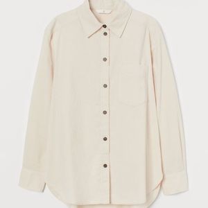 Cream Corduroy Shirt // H&M